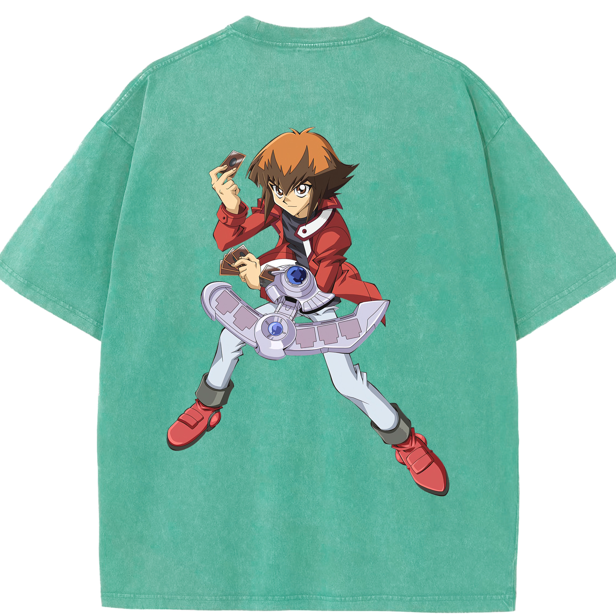 （画像用） 遊☆戯☆王 Yu-Gi-Oh! 綿100% ヴィンテージ風 半袖Tシャツ（背面プリント）